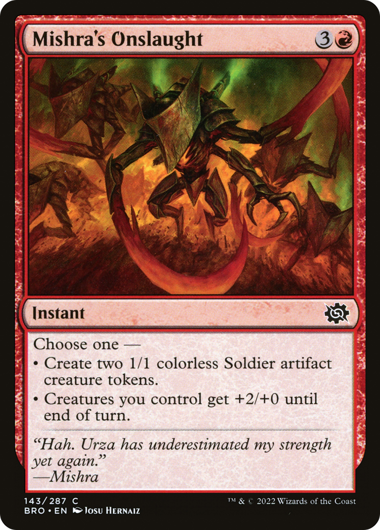 Mishra's Onslaught (143) Foil - The Brothers' War