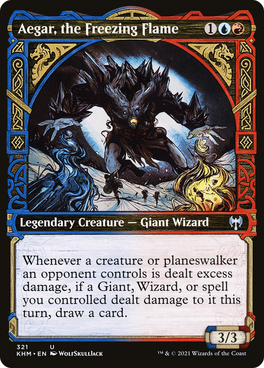 Aegar, the Freezing Flame (Showcase) [Kaldheim] Foil