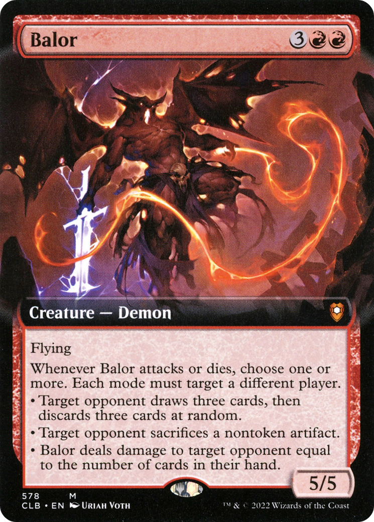 Balor (Extended Art) (578) - Commander Legends: Battle for Baldur's Gate