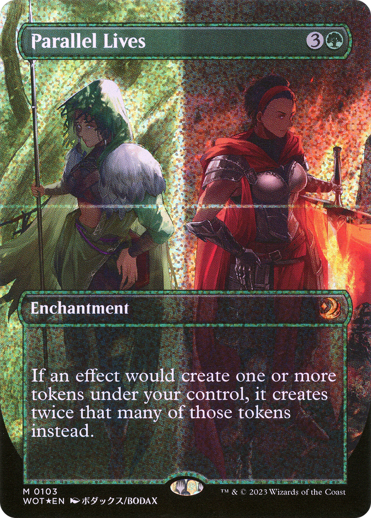 Parallel Lives (Anime Borderless) (Confetti Foil) (103) Foil - Wilds of Eldraine: Enchanting Tales