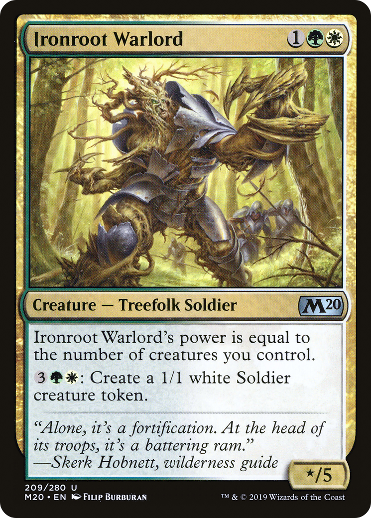 Ironroot Warlord (209) Foil - Core Set 2020