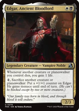 Edgar, Ancient Bloodlord (270) Foil - Reality Fracture