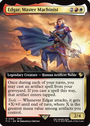 Edgar, Master Machinist (Extended Art) (169) Foil - Commander: FINAL FANTASY
