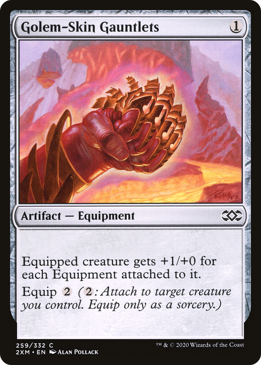 Golem-Skin Gauntlets (259) - Double Masters