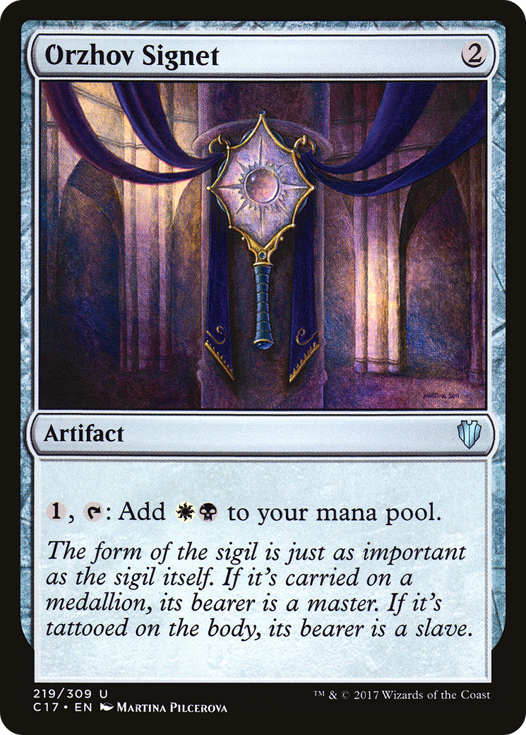 Orzhov Signet (219) - Commander 2017