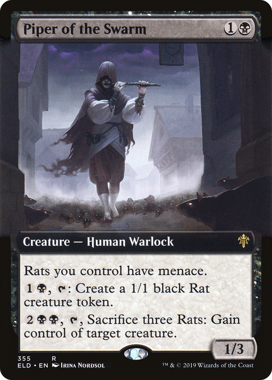 Piper of the Swarm (Extended Art) (355) - Throne of Eldraine