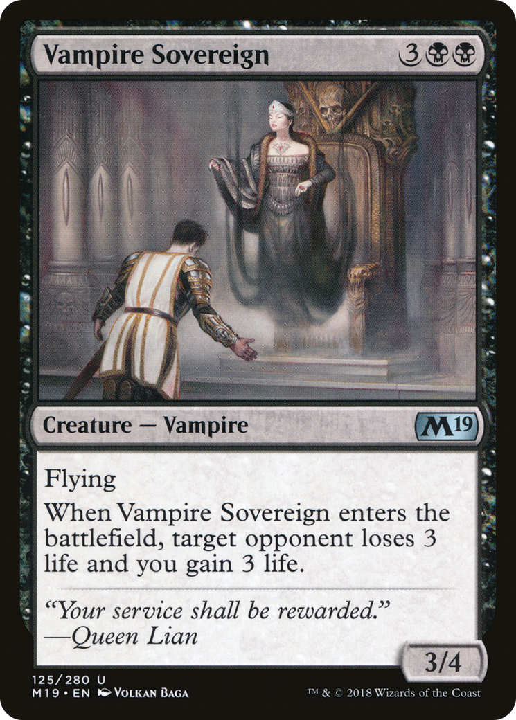 Vampire Sovereign (125) - Core Set 2019