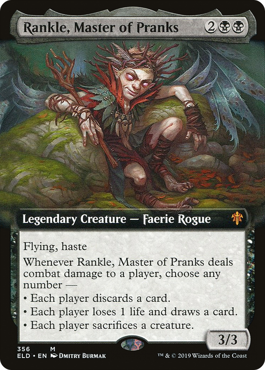 Rankle, Master of Pranks (Extended Art) [Throne of Eldraine] Foil