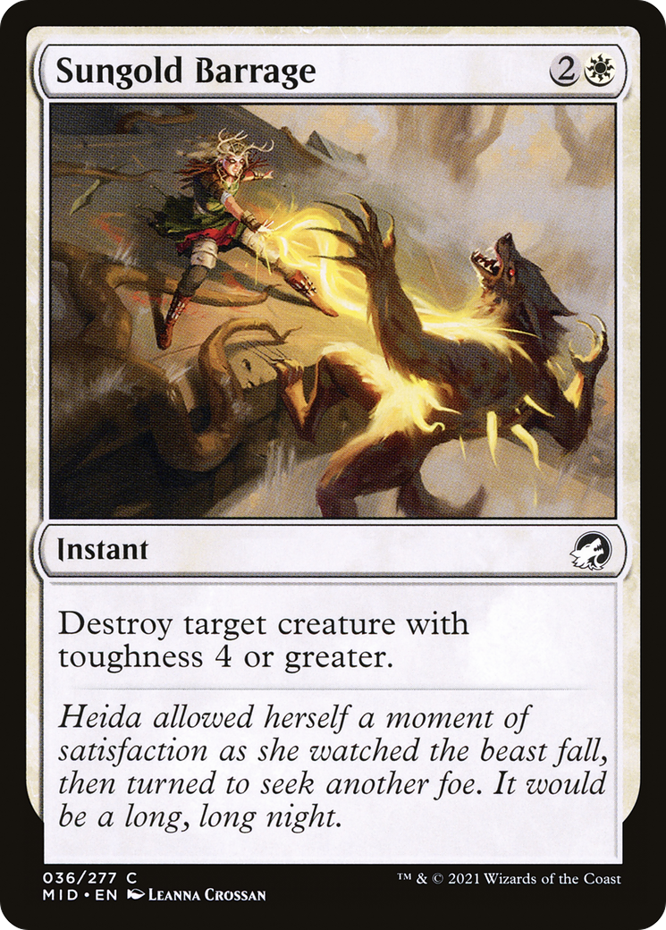 Sungold Barrage (036) - Innistrad: Midnight Hunt