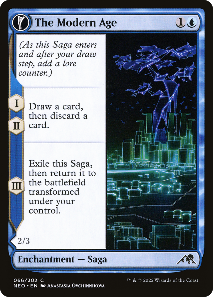 The Modern Age // Vector Glider (066) Foil - Kamigawa: Neon Dynasty