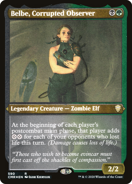 Belbe, Corrupted Observer (590) Etched - Commander Legends