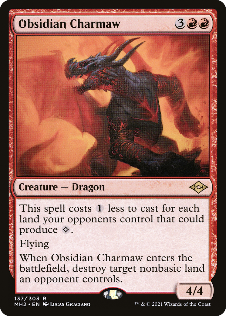 Obsidian Charmaw (137) Foil - Modern Horizons 2