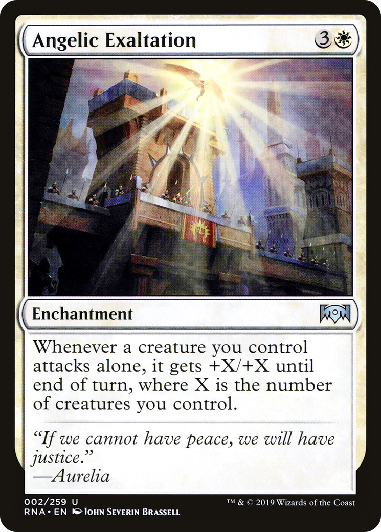 Angelic Exaltation [Ravnica Allegiance] | Silver Goblin