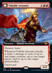 Volatile Arsonist // Dire-Strain Anarchist (Extended Art) [Innistrad: Crimson Vow] | Silver Goblin