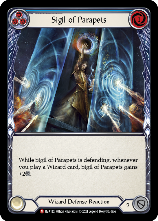 Sigil of Parapets [EVR122] (Everfest)  1st Edition Rainbow Foil | Silver Goblin