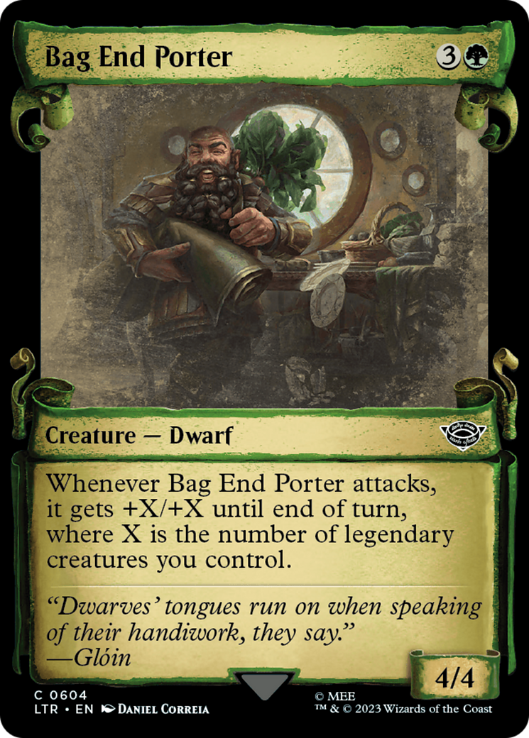 Bag End Porter (Showcase) (604) Foil - The Lord of the Rings: Tales of Middle-earth