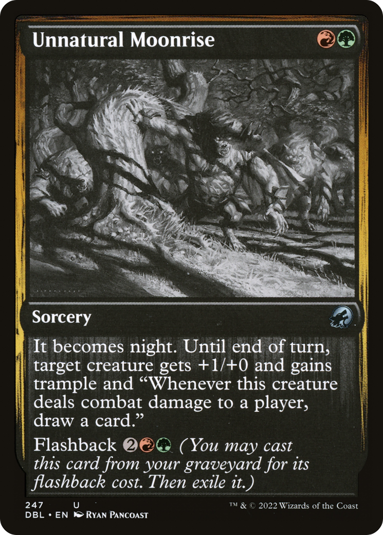 Unnatural Moonrise (247) Foil - Innistrad: Double Feature