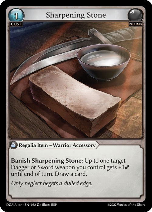 Sharpening Stone (052) [Dawn of Ashes: Alter Edition] Foil