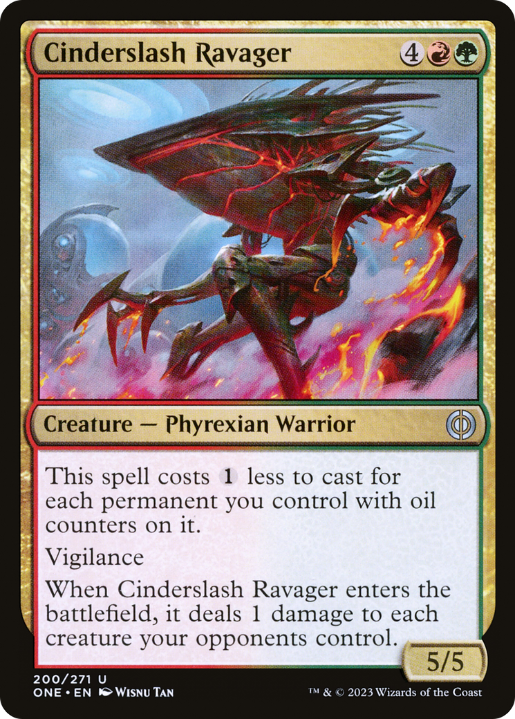 Cinderslash Ravager [Phyrexia: All Will Be One] | Silver Goblin