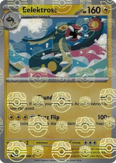 Eelektross (Master Ball Pattern) (32) Reverse Holofoil - Black Bolt