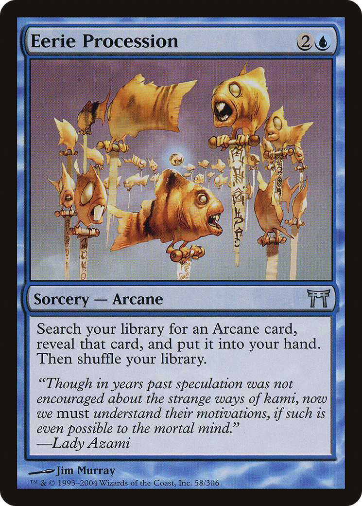 Eerie Procession (058) - Champions of Kamigawa