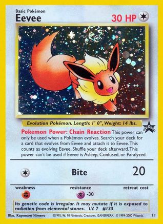 Eevee (11) Holofoil - Wizards of the Coast Promos