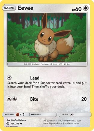Eevee (166) Reverse Holofoil - Cosmic Eclipse