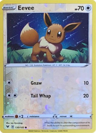 Eevee (Reverse Cosmos Holo) (130) Reverse Holofoil - Miscellaneous Cards & Products