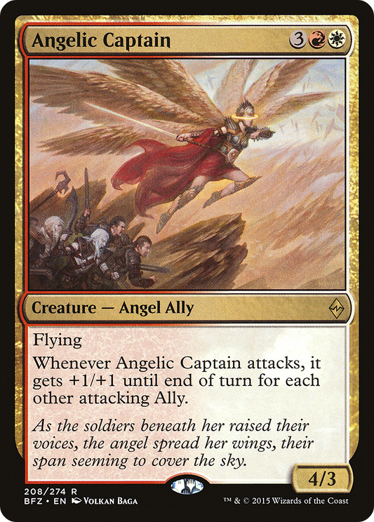 Angelic Captain (208) Foil - Battle for Zendikar