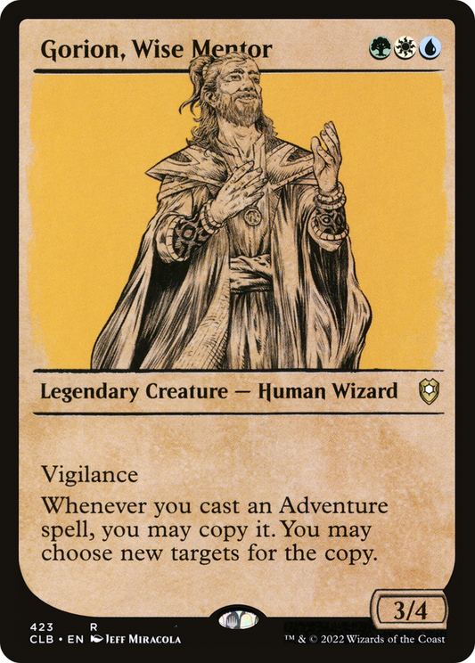 Gorion, Wise Mentor (Showcase) (423) - Commander Legends: Battle for Baldur's Gate