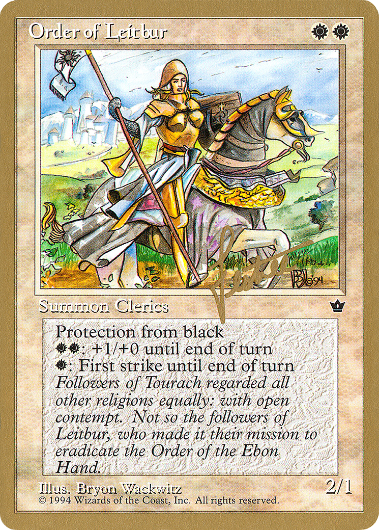 Order of Leitbur (Female) - 1996 Bertrand Lestree (FEM) - Pro Tour Collector Set