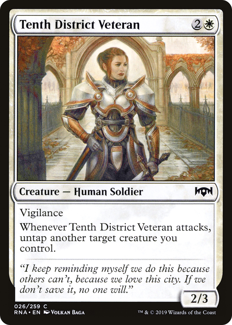 Tenth District Veteran (026) Foil - Ravnica Allegiance