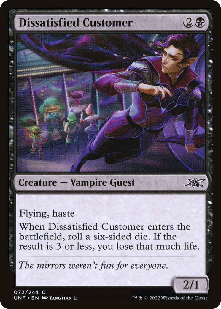 Dissatisfied Customer (072) Foil - Unfinity