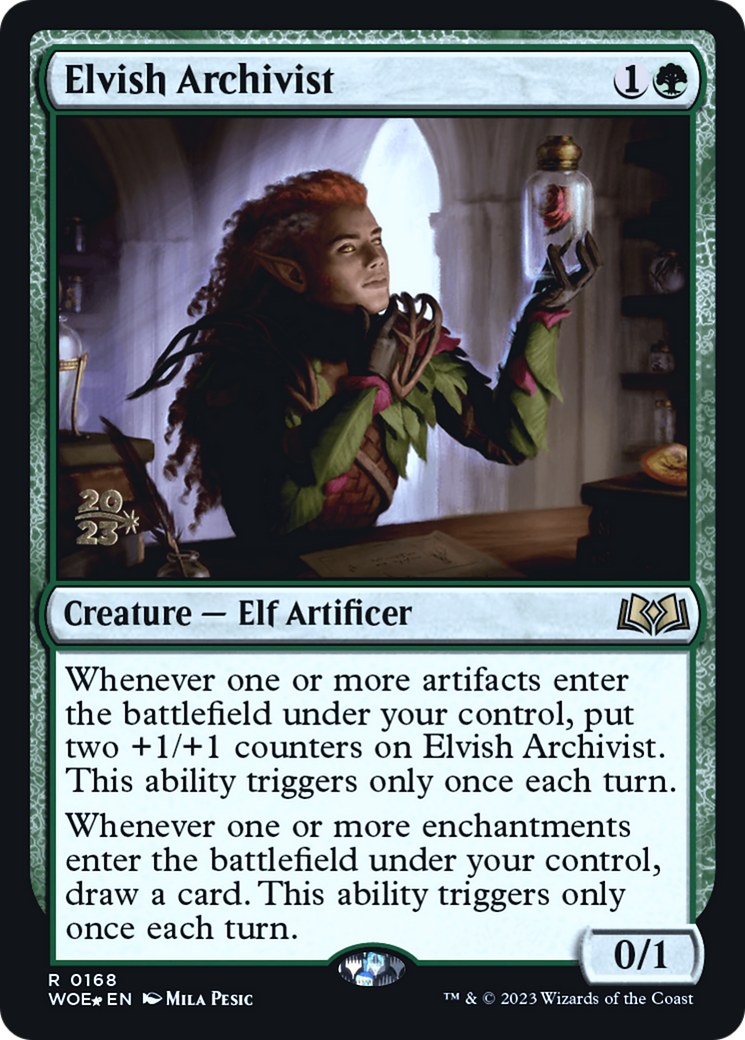 Elvish Archivist (168) Foil - Wilds of Eldraine Promos