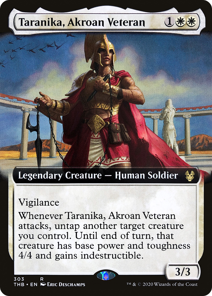Taranika, Akroan Veteran (Extended Art) [Theros Beyond Death] Foil