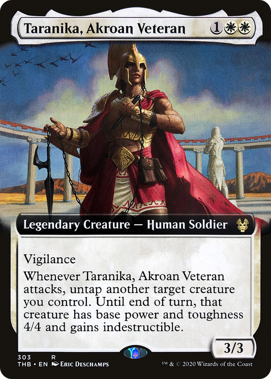 Taranika, Akroan Veteran (Extended Art) [Theros Beyond Death] Foil