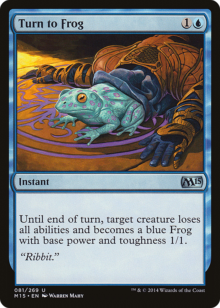 Turn to Frog (081) Foil - Magic 2015