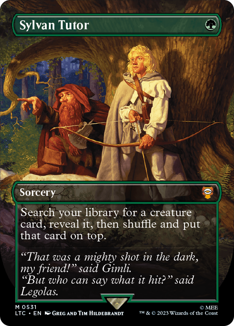 Sylvan Tutor (Borderless) (531) Foil - Tales of Middle-earth Commander