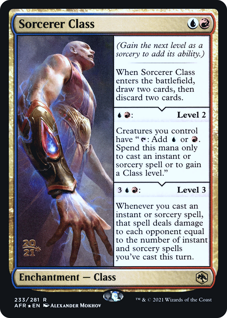 Sorcerer Class (233s) Foil - Adventures in the Forgotten Realms Promos