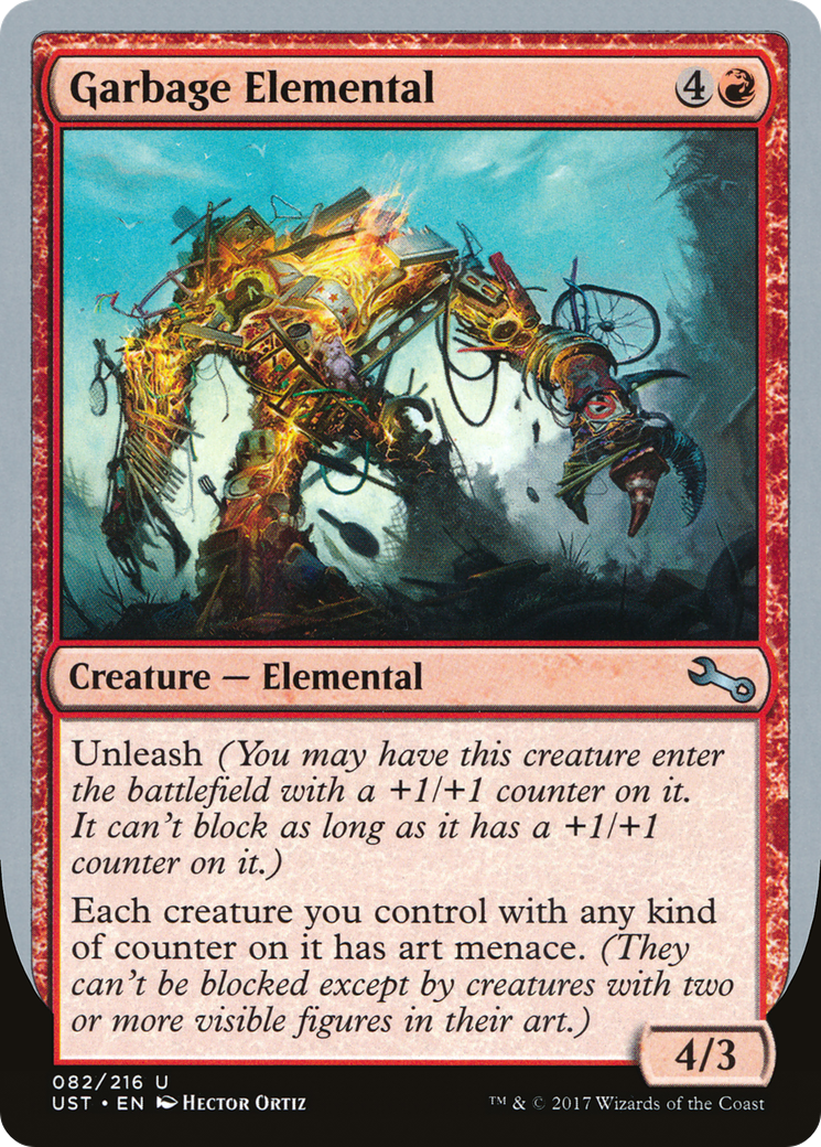 Garbage Elemental (82e) Foil - Unstable