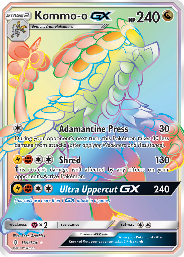 Kommo-o GX (159/145) [Sun & Moon: Guardians Rising] | Silver Goblin