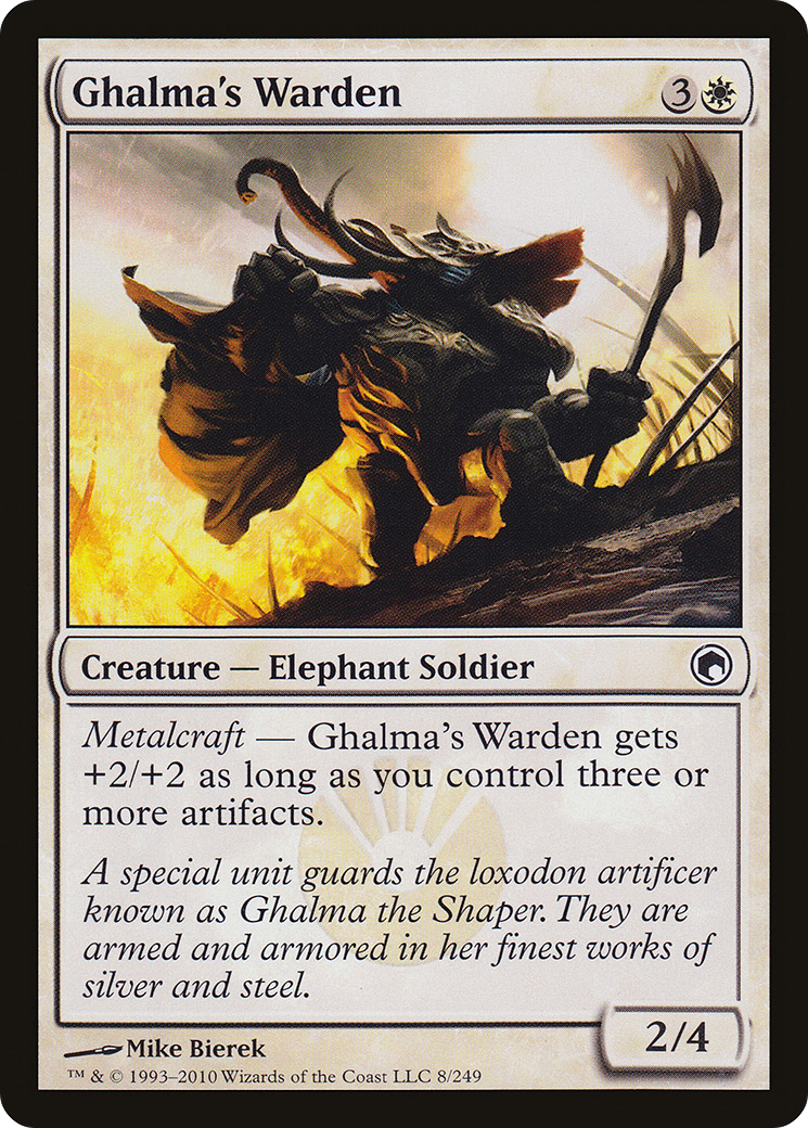 Ghalma's Warden (008) Foil - Scars of Mirrodin
