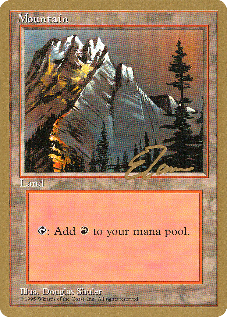 Mountain (A) - 1996 Eric Tam (4ED) - Pro Tour Collector Set