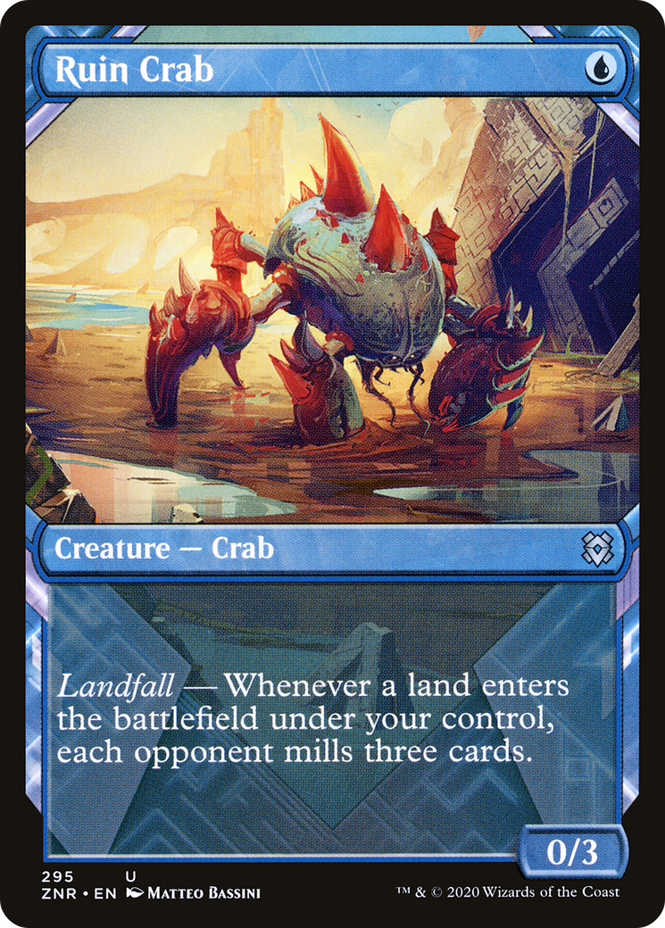 Ruin Crab (Showcase) (295) Foil - Zendikar Rising