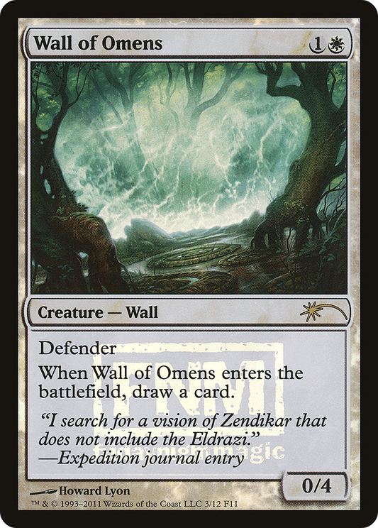 Wall of Omens (003) Foil - Friday Night Magic 2011