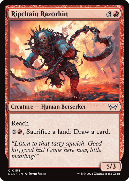 Ripchain Razorkin [Duskmourn: House of Horror] Foil