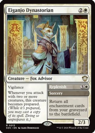 Eiganjo Dynastorian // Replenish (013) - Commander: Secrets of Strixhaven