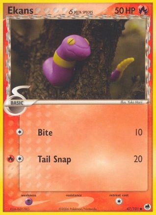 Ekans (Delta Species) (47) - Dragon Frontiers