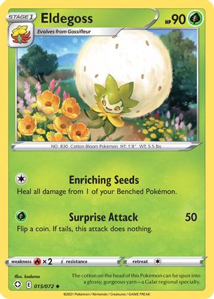 Eldegoss (15) Reverse Holofoil - Shining Fates