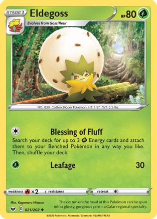 Eldegoss (21) Reverse Holofoil - Sword & Shield